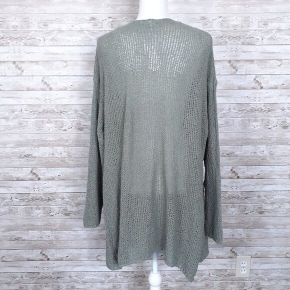 Stitchdrop Womens Cardigan L Open Front Nickle 475A - Picture 3 of 6